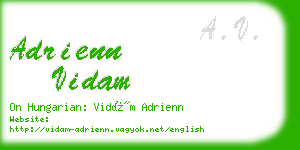 adrienn vidam business card